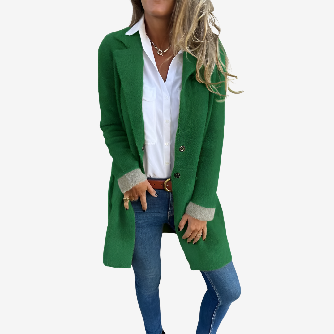 Gerd | Lang strikket cardigan