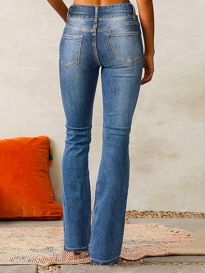 Karin | High waist jeans med utsvingte ben