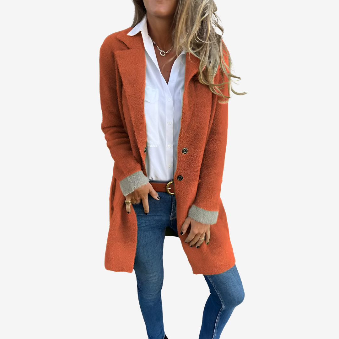 Gerd | Lang strikket cardigan