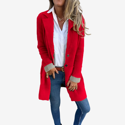 Gerd | Lang strikket cardigan