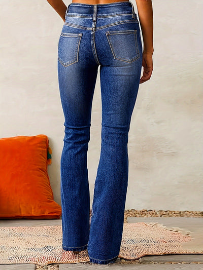 Karin | High waist jeans med utsvingte ben
