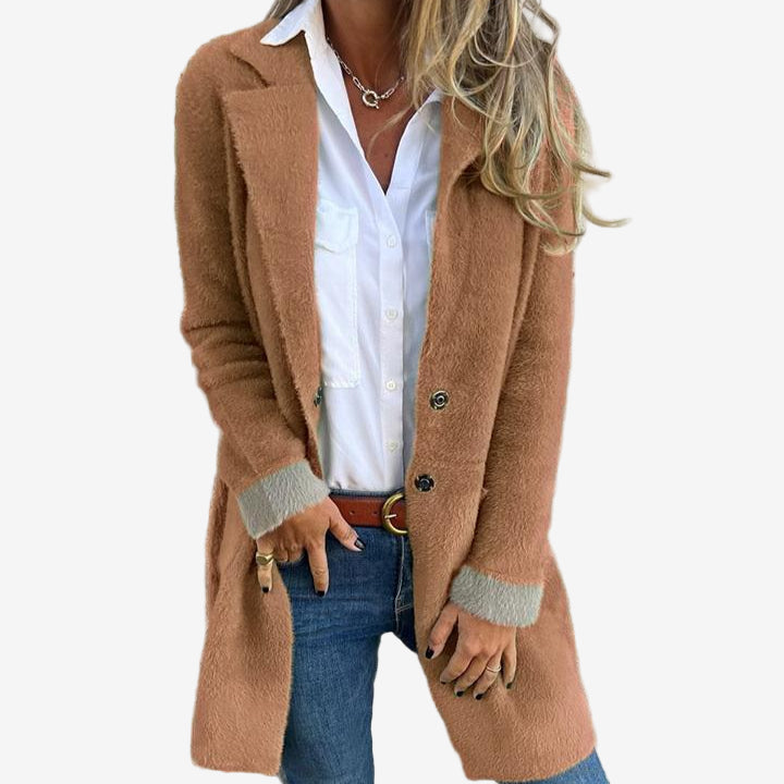 Gerd | Lang strikket cardigan