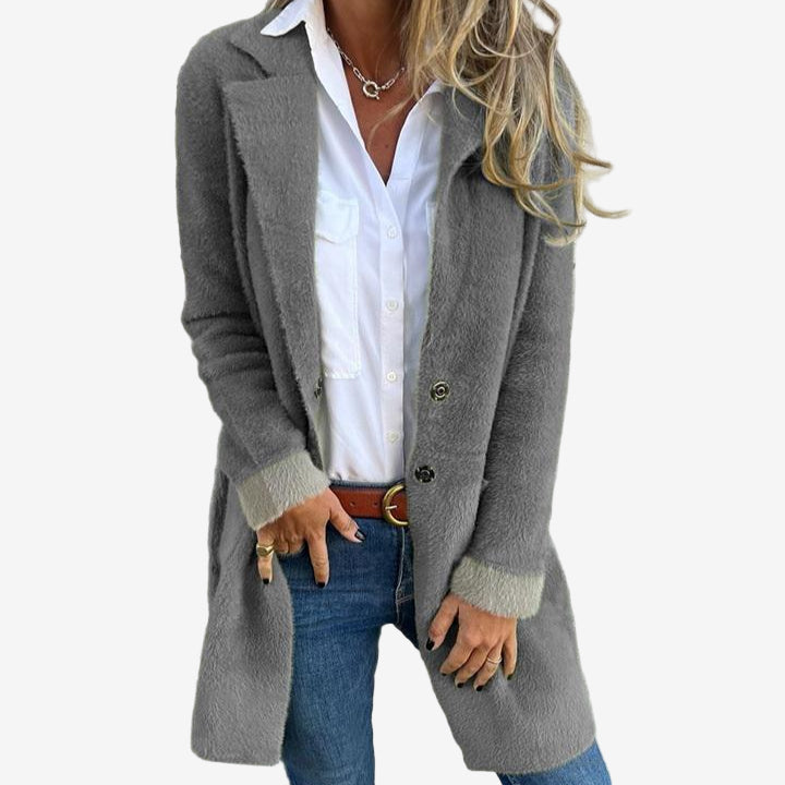 Gerd | Lang strikket cardigan