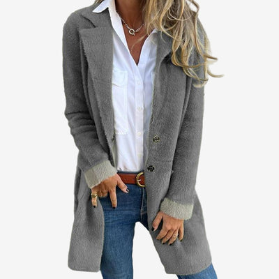 Gerd | Lang strikket cardigan